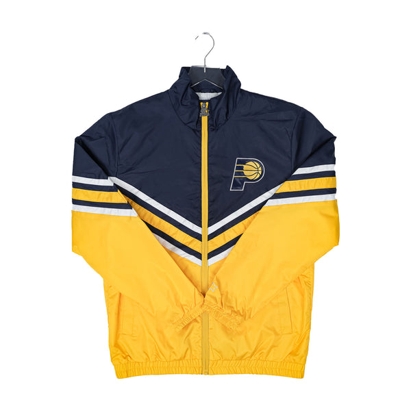 Adult Indiana Pacers Power Hitter Lightweight Jacket in Navy by Starter - Front View
