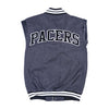 Adult Indiana Pacers First Round Varsity Jacket in Black by Starter - Back View