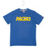 Adult Indiana Pacers Hardwood Classic Wordmark Logo in Blue T-shirt by Homage