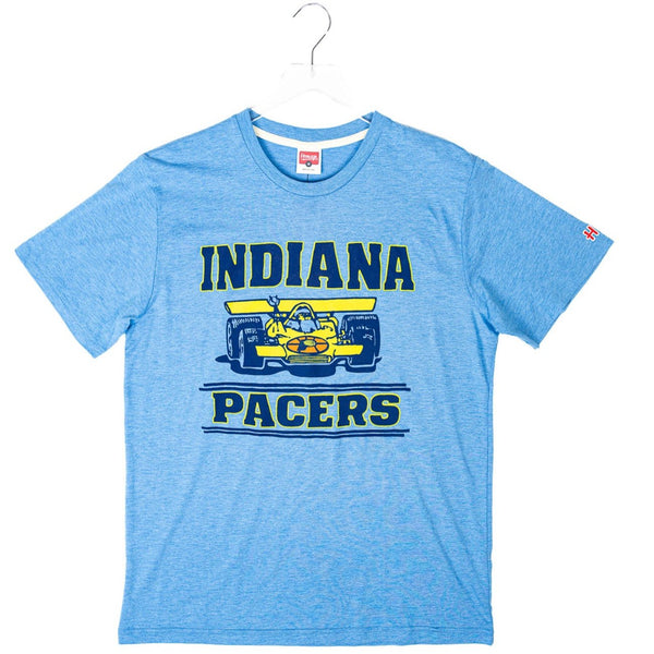 Adult Indiana Pacers Indy Car T-shirt in Blue by Homage - Front View