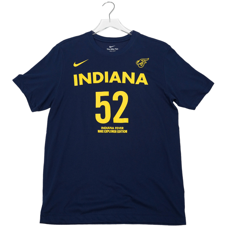 Adult Indiana Fever #52 Ty Harris Explorer Name and Number T-Shirt in Navy by Nike