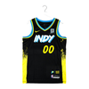 Adult Indiana Pacers 23-24' CITY EDITION #00 Bennedict Mathurin Swingman Jersey by Nike In Black - Front View