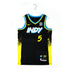 Adult Indiana Pacers 23-24' CITY EDITION #5 Jarace Walker Swingman Jersey by Nike In Black - Front View