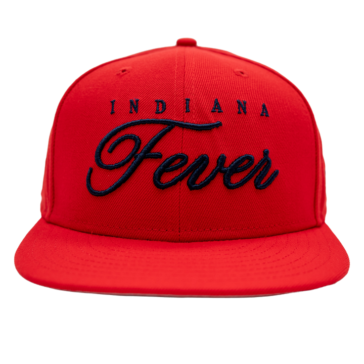 Adult Indiana Fever Scripted 59FIFTY Hat in Red by New Era