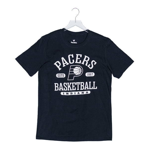 Adult Indiana Pacers Danger Zone Short Sleeve T-shirt by Fanatics in Black - Front View