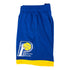 Adult Indiana Pacers '04 Swingman Shorts in Royal by Mitchell and Ness - Left Side View