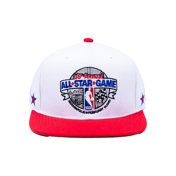 Adult All-Star Weekend 1985 East Snapback in White by Mitchell and Ness - Front View