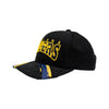 Adult Indiana Pacers Brushed Past Ya Pro Snapback Hat by Mitchell and Ness - Angled Left Side View