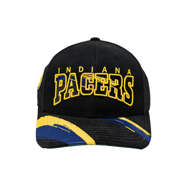 Adult Indiana Pacers Brushed Past Ya Pro Snapback Hat by Mitchell and Ness - Front View