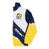 Adult Indiana Pacers Full Zip Paintbrush Windbreaker by Mitchell and Ness - Front Logo View