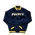 Adult Indiana Pacers Lightweight Satin Jacket by Mitchell and Ness - Front View