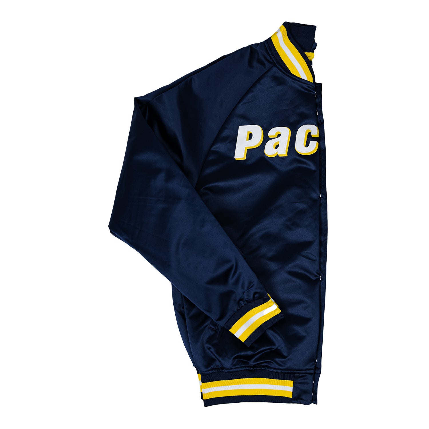 Adult Indiana Pacers Lightweight Satin Jacket by Mitchell and Ness