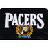 Adult Indiana Pacers Collegiate Corduroy Varsity Jacket in Black by Mitchell and Ness - Zoomed in Full Back Logo View