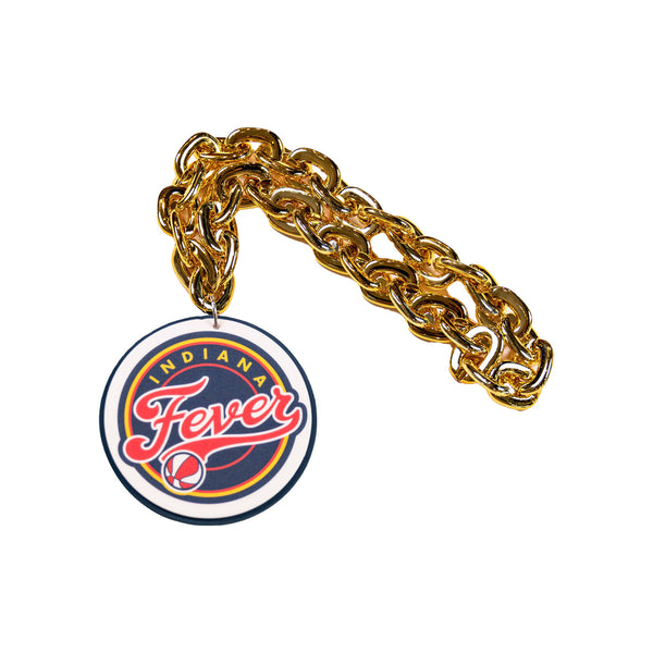 Indiana Fever Logo Gold Chain from Aminco - Front View
