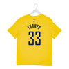 Adult Indiana Pacers #33 Myles Turner Statement Name and Number T-Shirt by Jordan