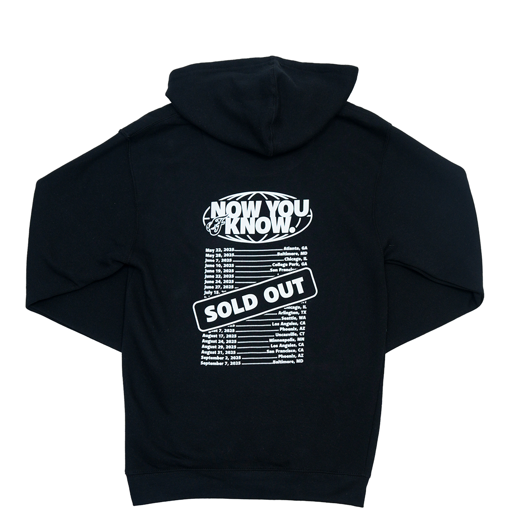 Adult Indiana Fever "SOLD OUT" Tour Hooded Sweatshirt in Black by Fever Team Store