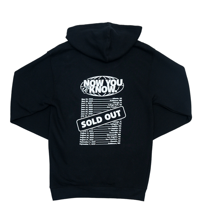 Adult Indiana Fever "SOLD OUT" Tour Hooded Sweatshirt in Black by Fever Team Store