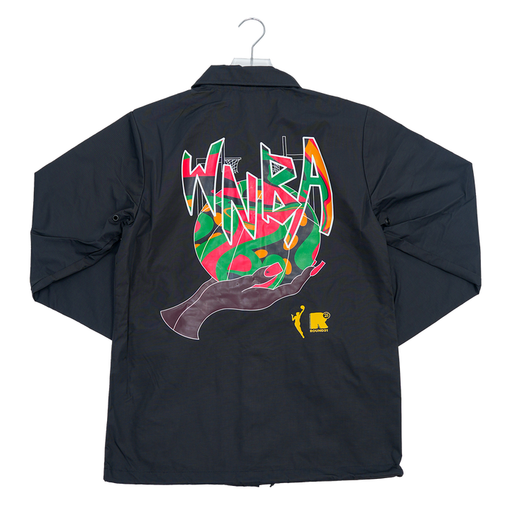 Adult Indiana Fever Juneteenth Coaches Jacket in Black by Round21