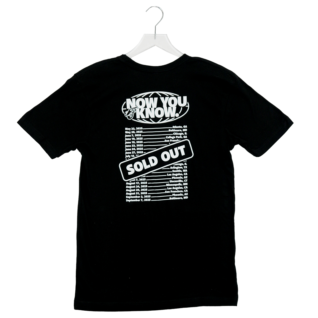 Adult Indiana Fever "SOLD OUT" Tour T-shirt in Black by Fever Team Store