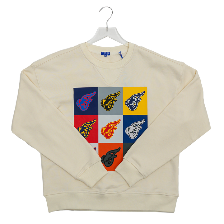 Women's Indiana Fever Team Technicolor Crewneck Sweatshirt in Natural by Terez