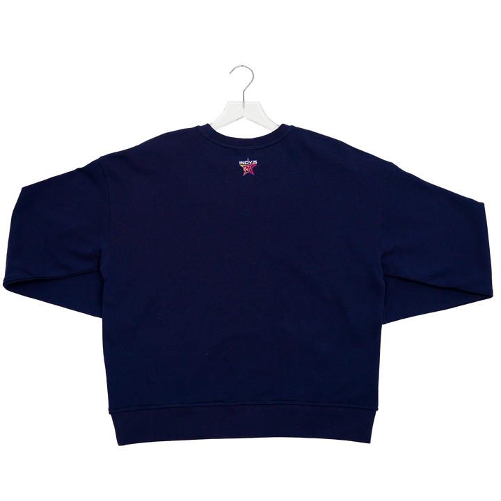 Women's WNBA All-Star 2025 Indy Gem Logo Crew Fleece in Navy by Wild Collective