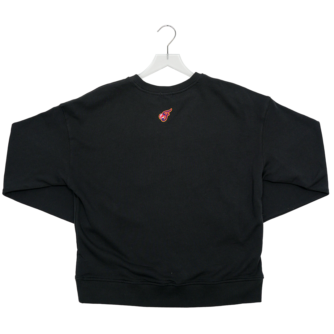 Women's Indiana Fever Neon Technicolor Crewneck Sweatshirt in Black by Terez