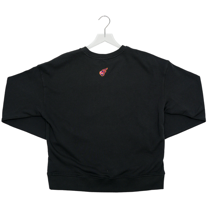 Women's Indiana Fever Neon Technicolor Crewneck Sweatshirt in Black by Terez