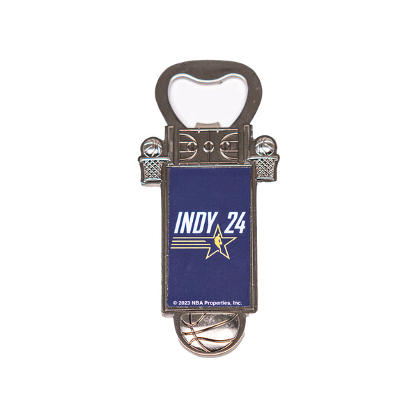 NBA All-Star 2024 Indianapolis Primary Logo Magnetic Bottle Opener - Front View