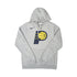 Adult Indiana Pacers Primary Logo Club Hooded Pullover Fleece Sweatshirt in Grey by Nike - Front View