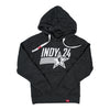 Youth NBA All-Star 2024 Indianapolis Lil Olson Hooded Sweatshirt in Black by Sportiqe