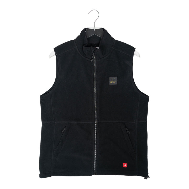 Adult Indiana Pacers Payson Full Zip Fleece Vest by Sportiqe - Front View