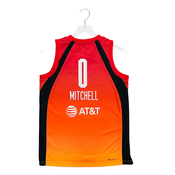 Youth Indiana Fever #0 Kelsey Mitchell 2025 WNBA All-Star Game Jersey in Orange by Jordan Brand