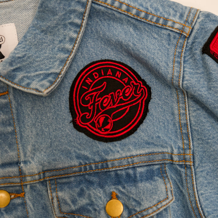 Adult Indiana Fever Stranger Things Demoregame Denim Jacket in Denim by Round21