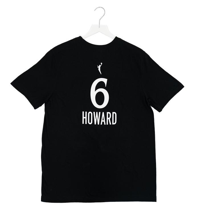 Adult Indiana Fever #6 Natasha Howard Stranger Things Rebel Name and Number T-shirt in Black by Nike