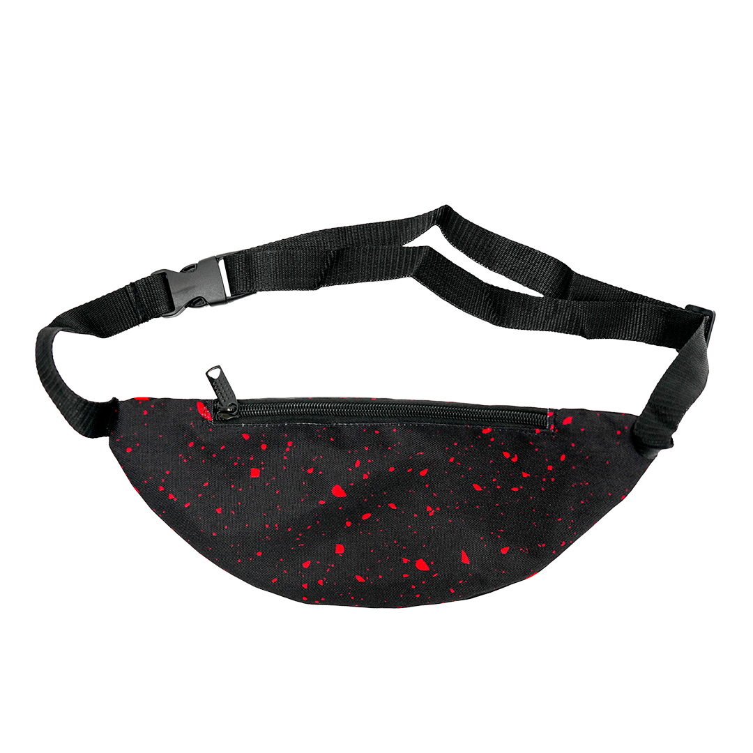 Indiana Fever Stranger Things Splatter Fanny Pack in Black by Round21