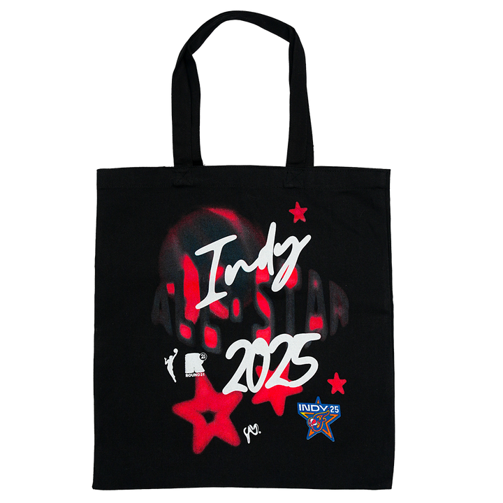 WNBA All-Star 2025 Indy Summer Tote Bag in Black by Round 21