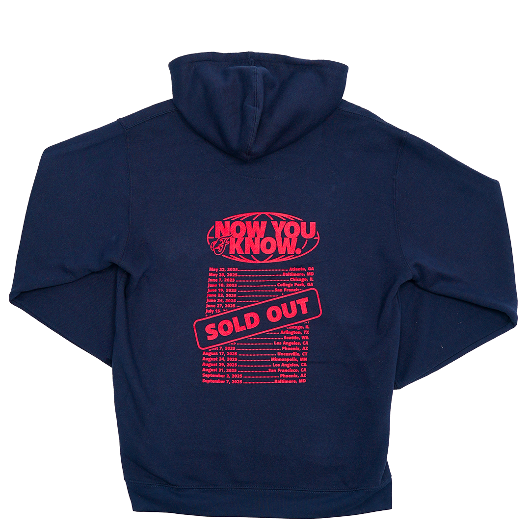 Adult Indiana Fever 'SOLD OUT Tour Hooded Sweatshirt in Navy by Fever Team Store