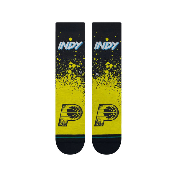 Adult Indiana Pacers 23-24' CITY EDITION Socks by Stance - Front View