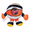 WNBA Indiana Fever Plush Basketball by Uncanny Brands In Orange, White & Yellow - Back View