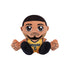 Indiana Pacers 8inch Tyrese Haliburton Plushie in Gold by Bleacher Creature - Sitting Front View