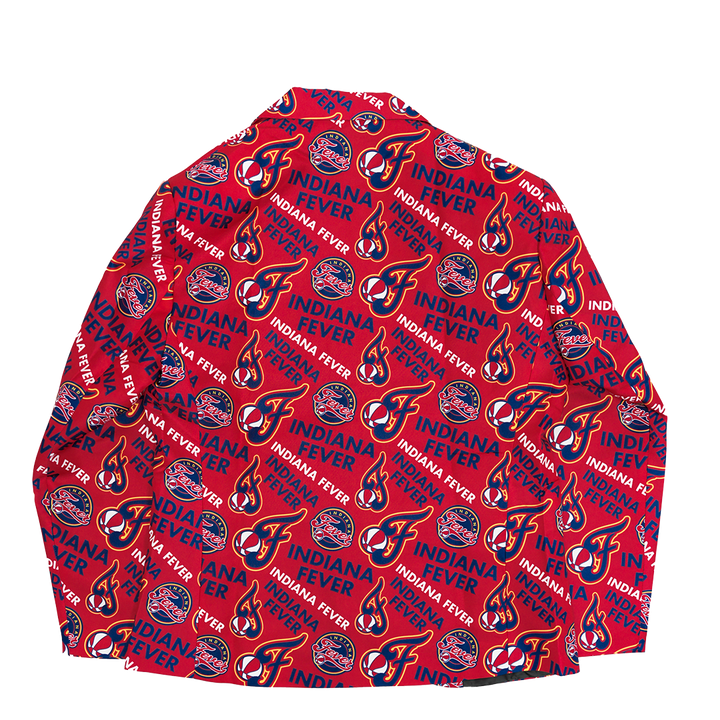 Adult Indiana Fever All Over Print Suit Jacket in Red by FOCO