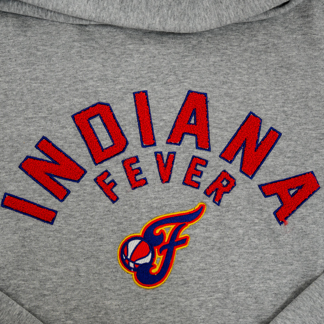 Adult Indiana Fever Chenille Hooded Sweatshirt in Grey by New Era