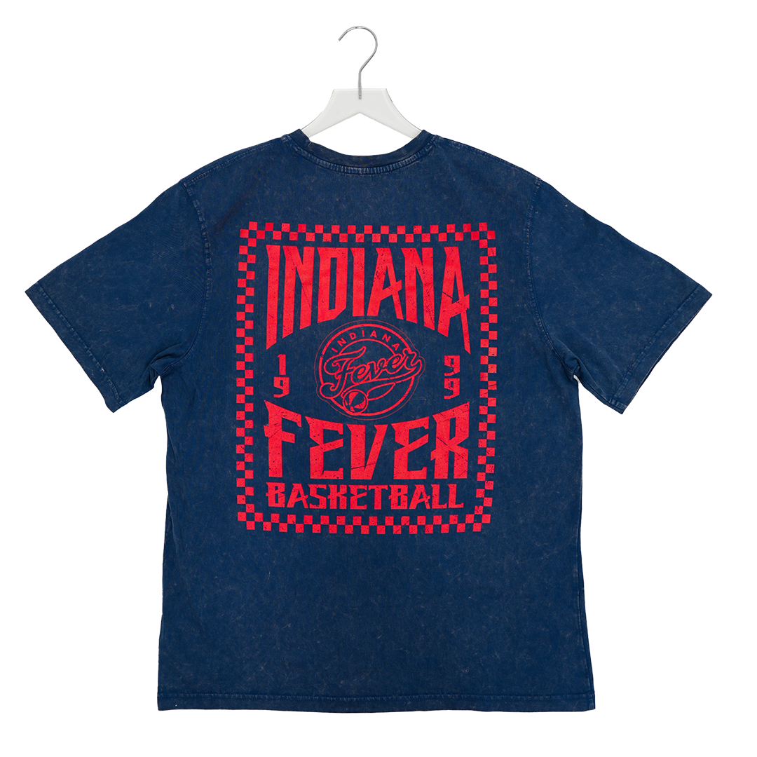 Adult Indiana Fever Short Sleeve Angus T-Shirt in Navy by Sportiqe