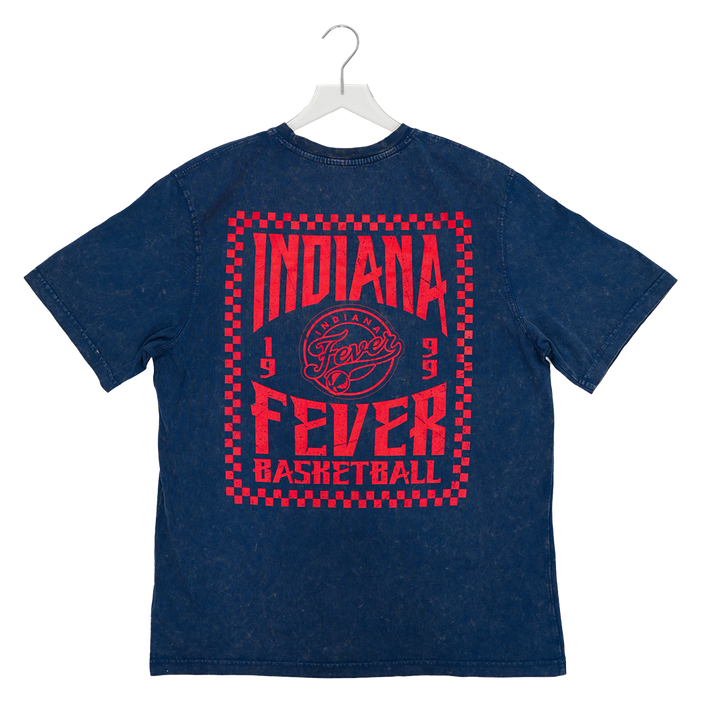 Adult Indiana Fever Short Sleeve Angus T-Shirt in Navy by Sportiqe
