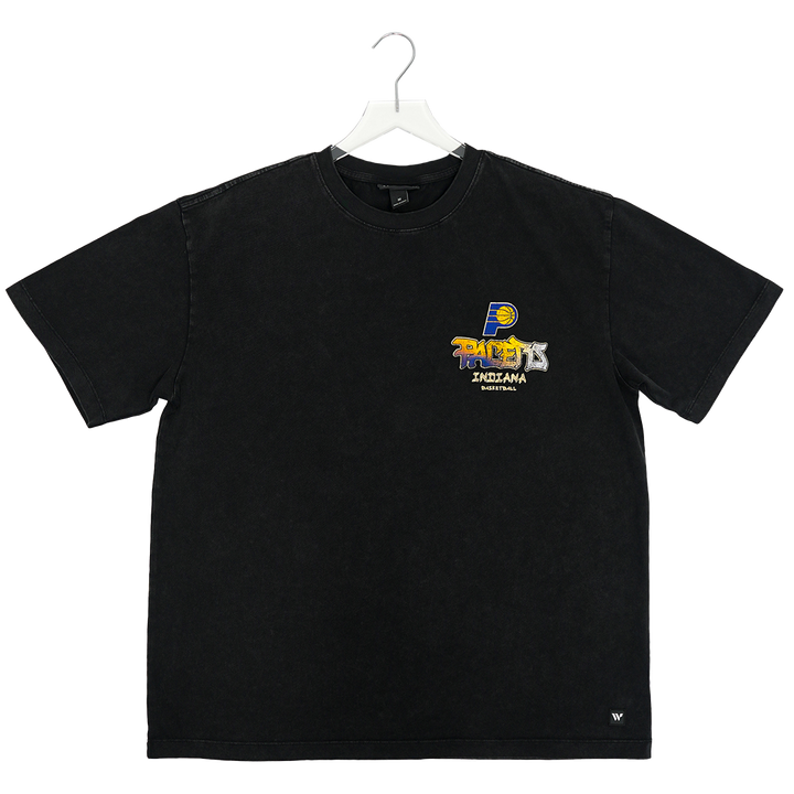 Women's Indiana Pacers Jersey Knit T-shirt in Black by Wild Collective