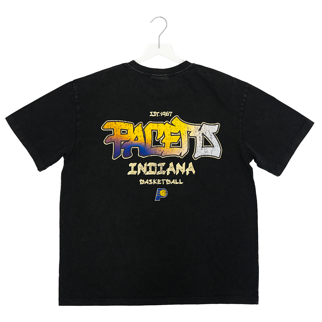 Women's Indiana Pacers Jersey Knit T-shirt in Black by Wild Collective