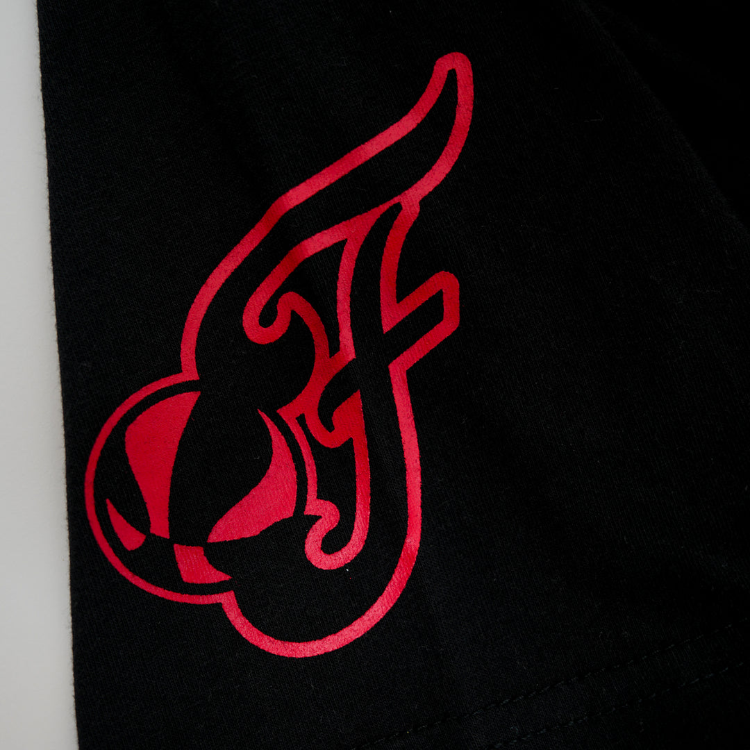 Adult Indiana Fever Stranger Things Club T-shirt in Black by Fever Team Store