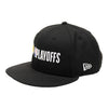 Adult Indiana Pacers 2024 NBA Playoffs 9FIFTY Hat in Black by New Era - Angled Left Side View