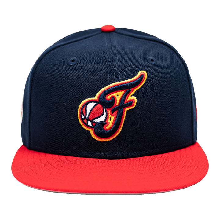 Adult Indiana Fever Secondary Logo 9Fifty Hat in Navy by New Era - Front View