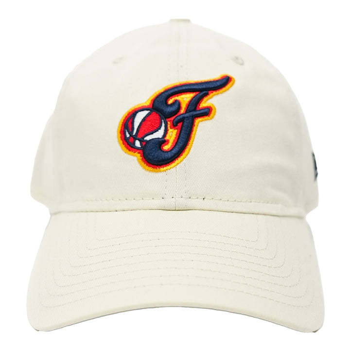 Adult Indiana Fever Secondary Logo 9Twenty Hat in Natural by New Era - Front View